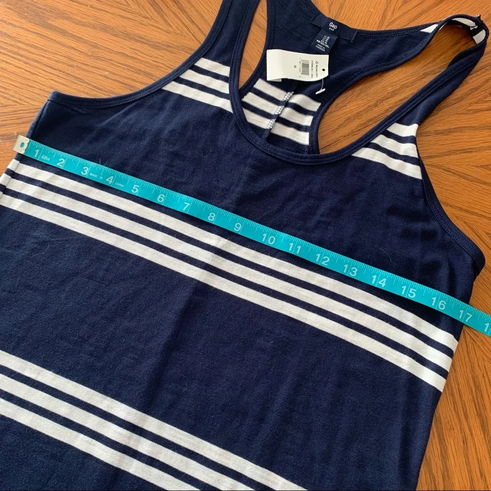 Gap maxi dress racerback stripes medium - Picture 3 of 7